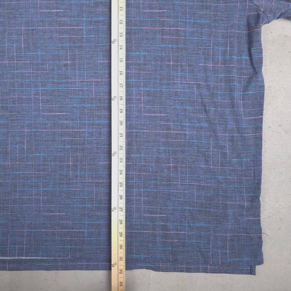 Callaway Mens XL OptiDri Golf Polo Shirt Blue Pink Plaid Short Sleeve - Picture 8 of 12
